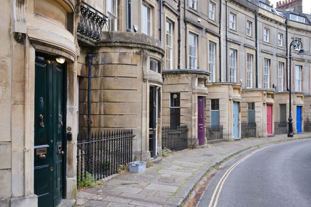 A Georgian terrace facade